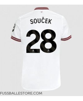 Günstige West Ham United Tomas Soucek #28 Auswärtstrikot 2023-24 Kurzarm